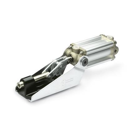 Otto Ganter Pneumatic Toggle Clamp for Push Pull Clamping with Magnetic Piston, GN 890